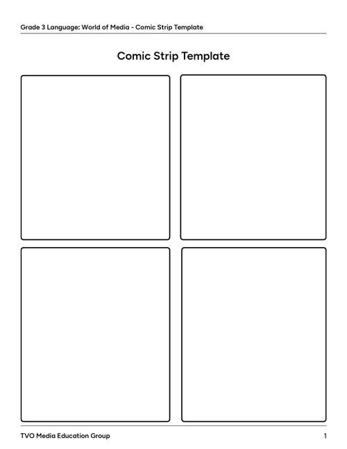Comic Strip Template