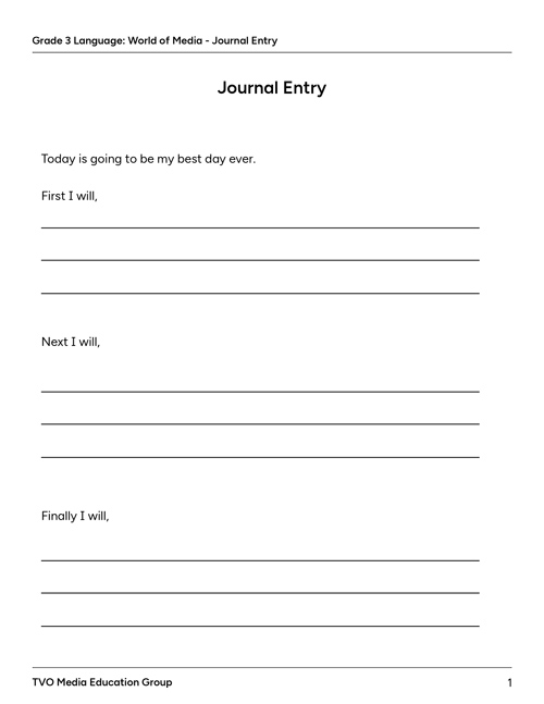 Journal Entry
