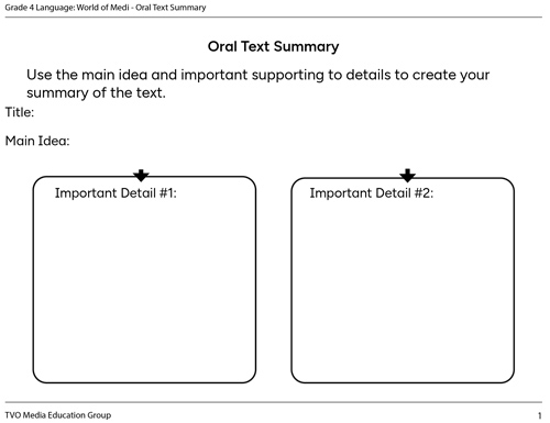 Privacy Summary Graphic Organizer