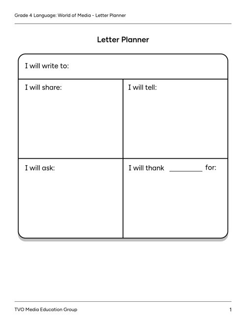 Letter Planner