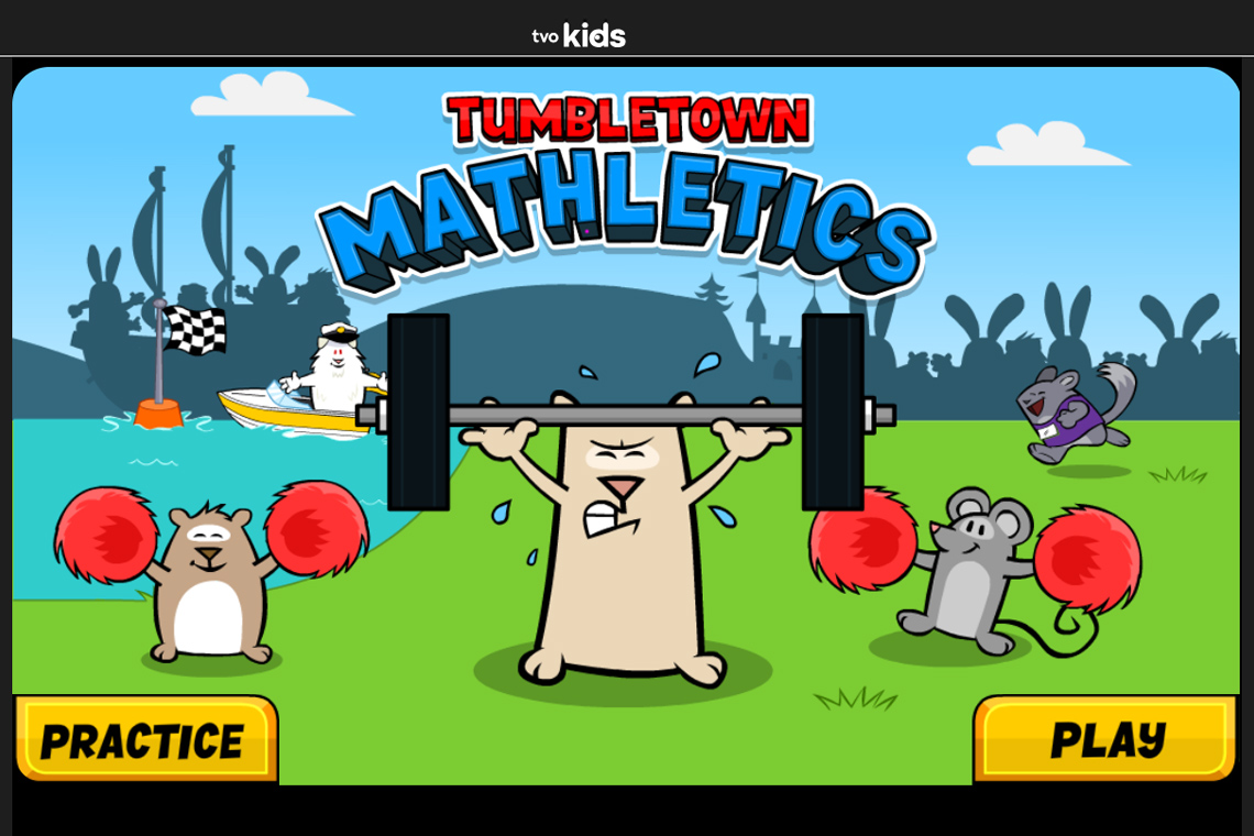 A screenshot of TVO’s online math game: Mathletics.