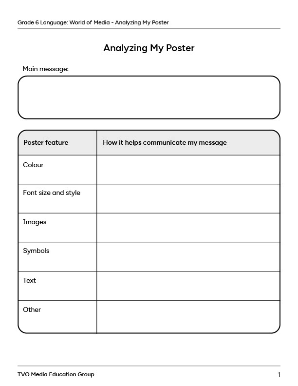 Analyzing My Poster