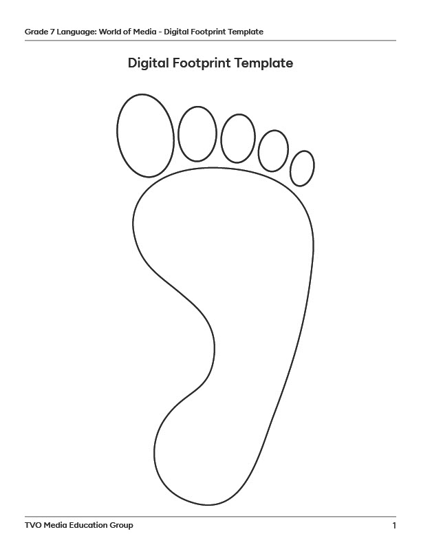 Digital Footprint Template