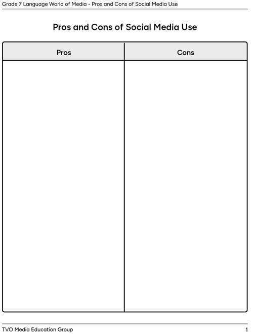 Pros and Cons of Social Media Use