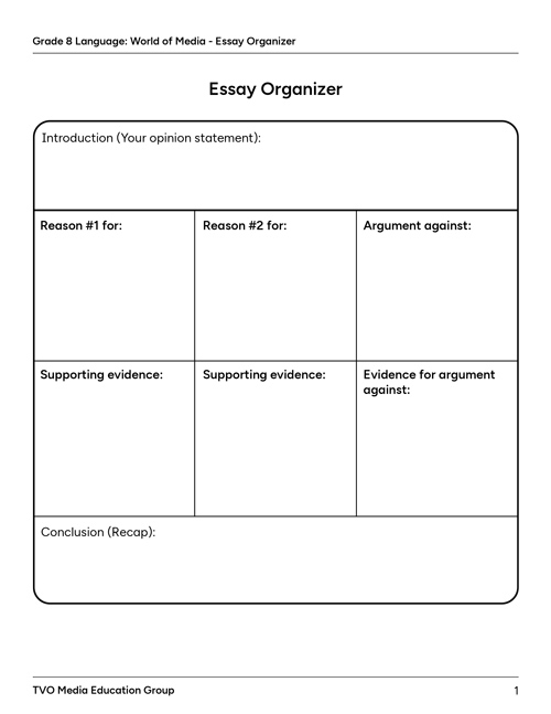 Essay Organizer