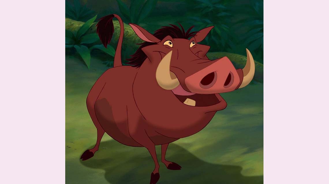 Pumbaa from the animated film The Lion King