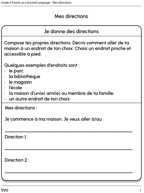 Mes directions