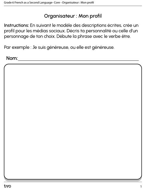 Organisateur : mon profil