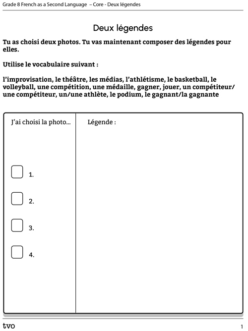 Deux légendes