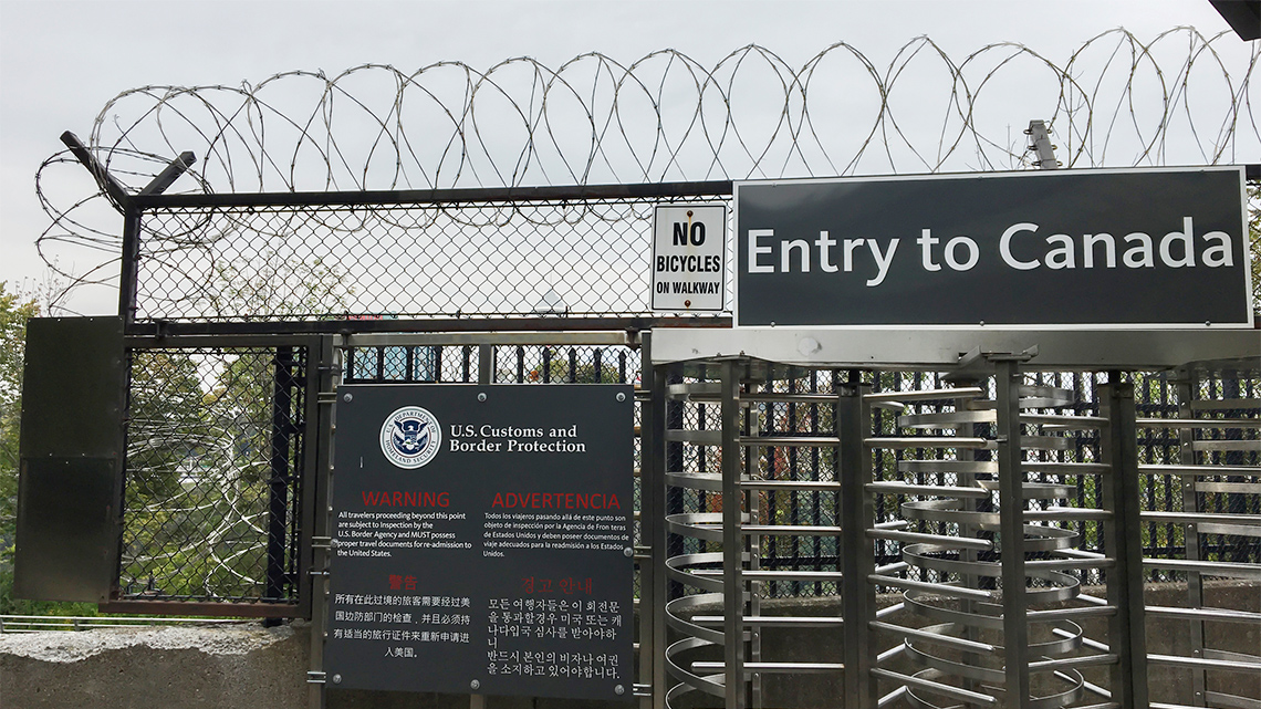 U.S. Customs and Border Protection between Canada and the United States of America.