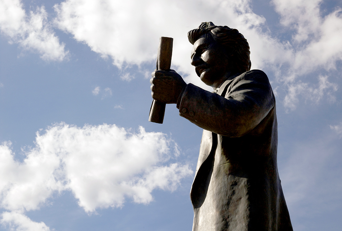 Statue of Louis Riel, Winnipeg, Manitoba, Canada