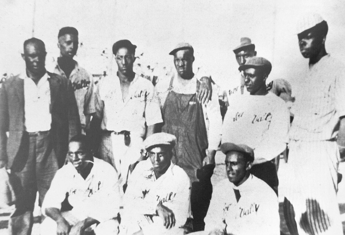 A team of Black baseball players in uniform