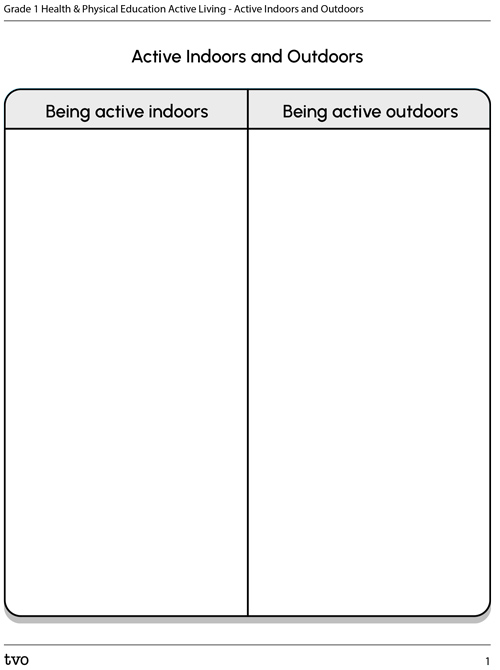 Active Indoors and Outdoors