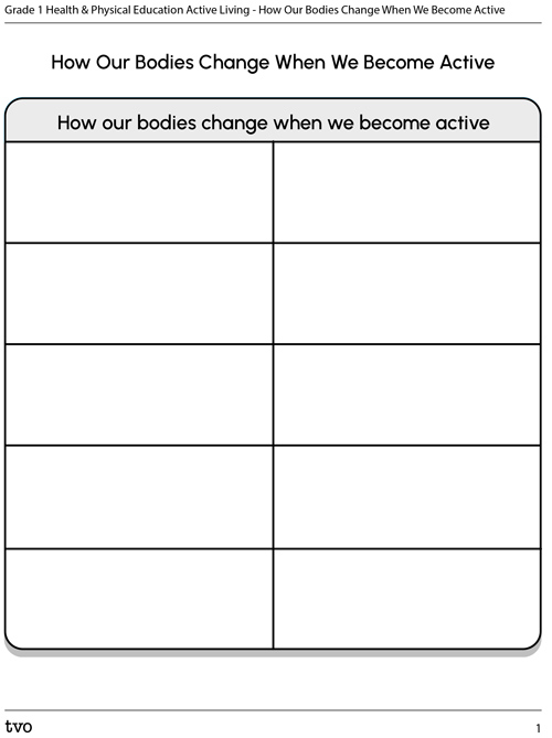 How Our Bodies Change When We Become Active