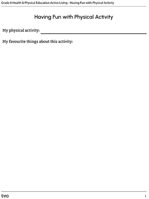 Having Fun with Physical Activity