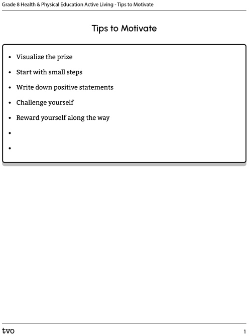 Tips to Motivate