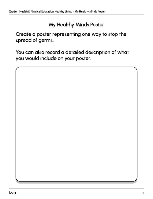 My Healthy Hygiene Poster