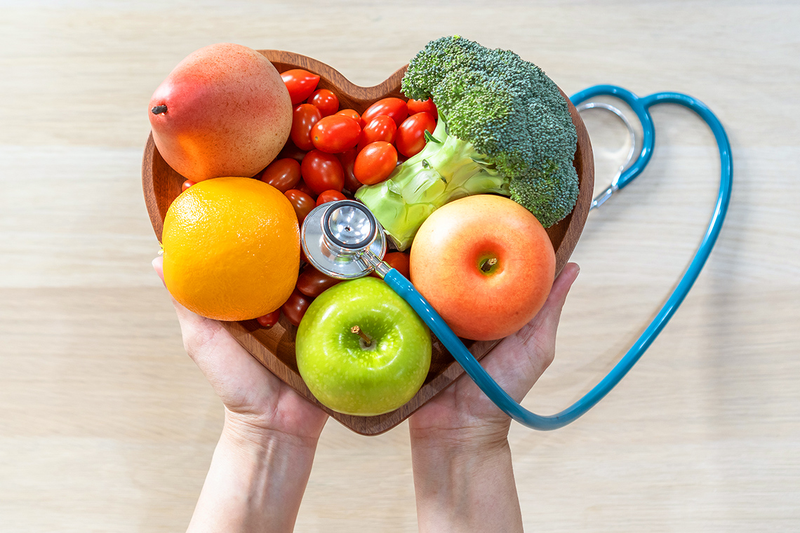 Fruits and Veggies in a Bowl
