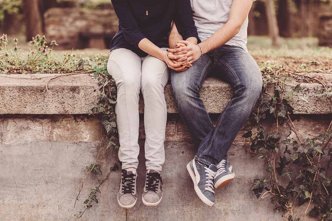 Holding hands