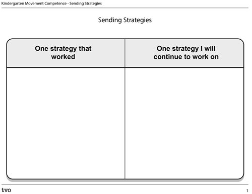 Sending Strategies