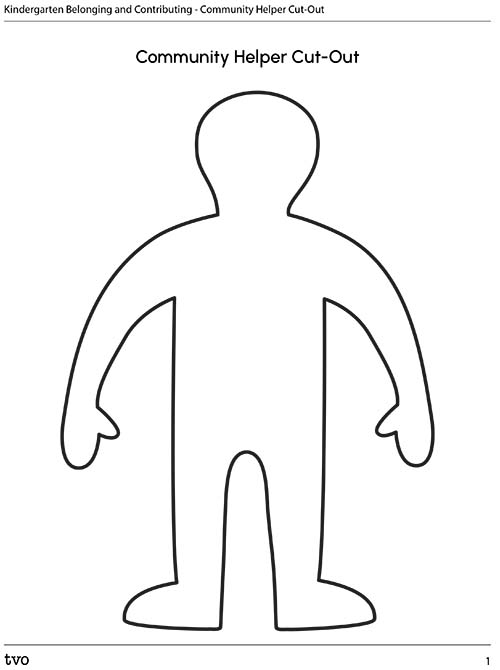 Community Helper Cut-Out