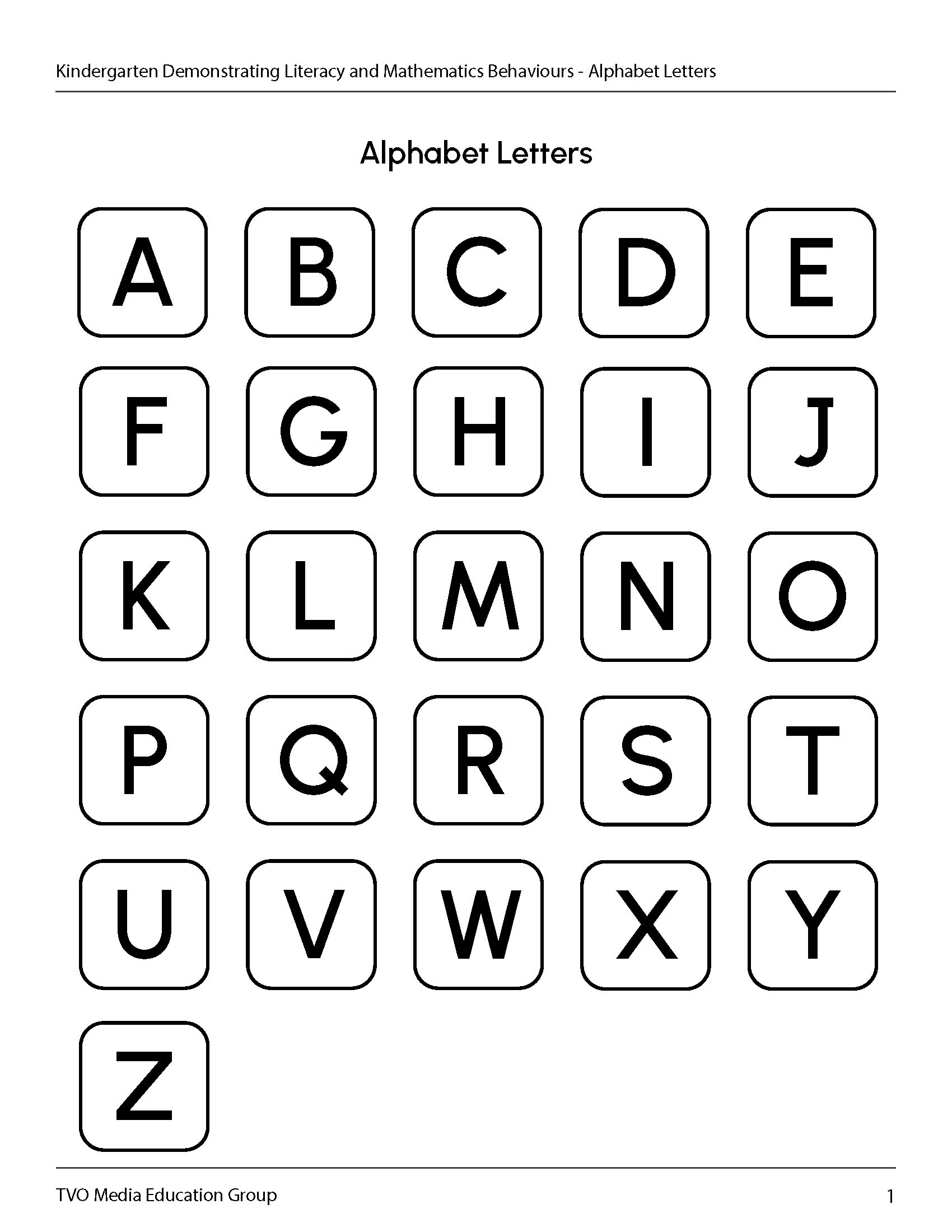 Alphabet Letters