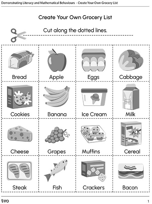 Create Your Own Grocery List