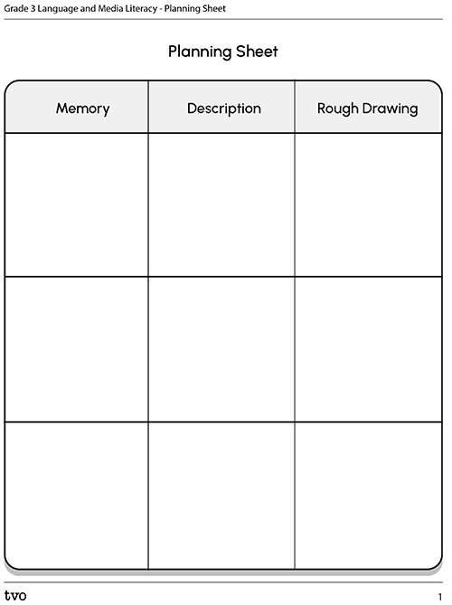 Planning Sheet