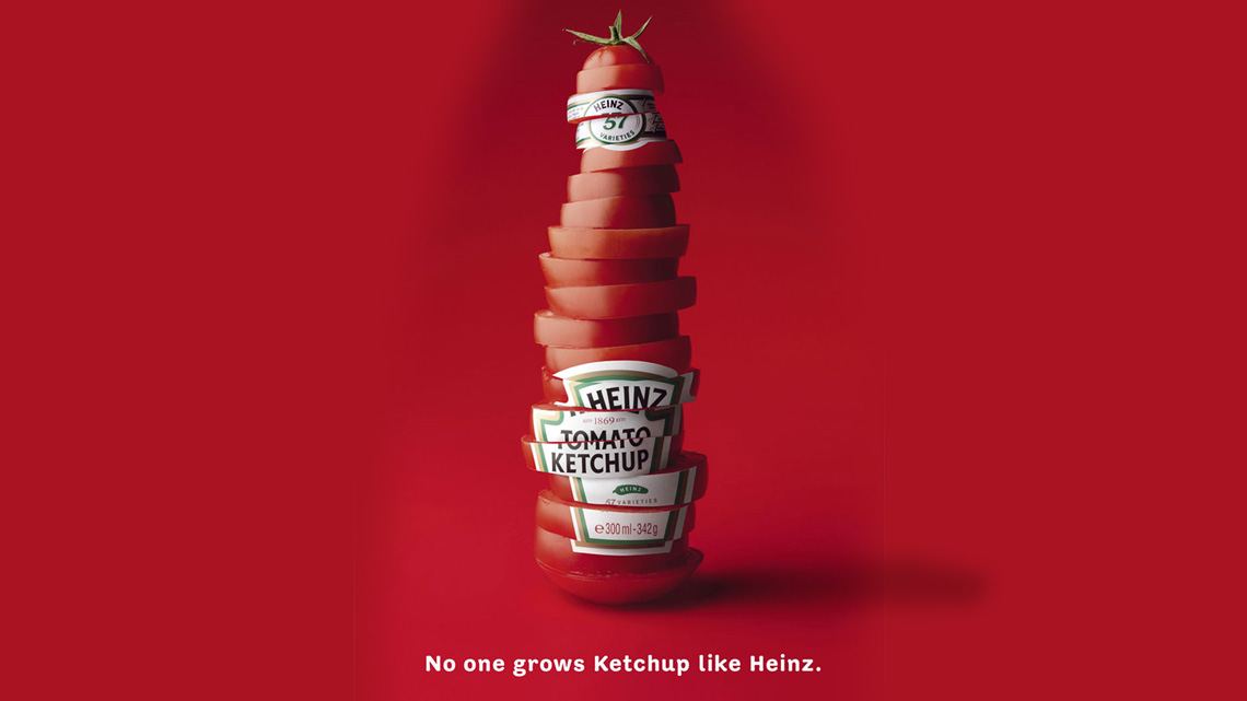 Heinz's ad for Ketchup
