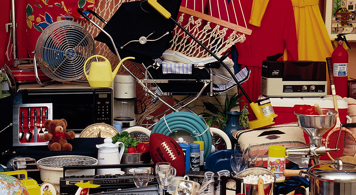 Collection of different items and products