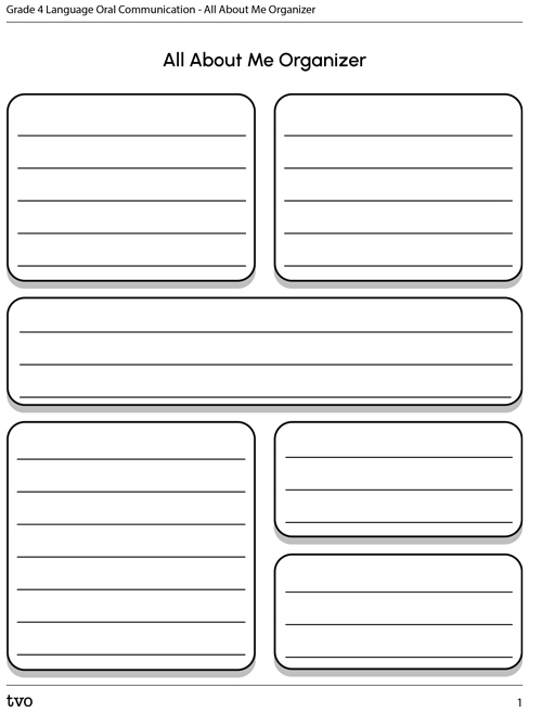 All About Me Organizer
