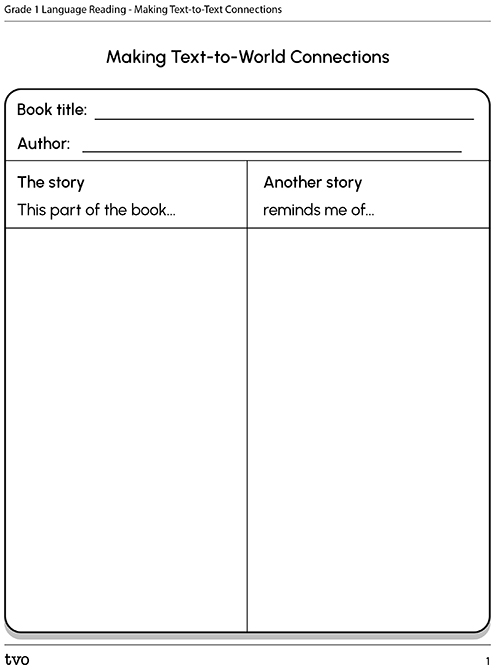 Text-to-World Connections