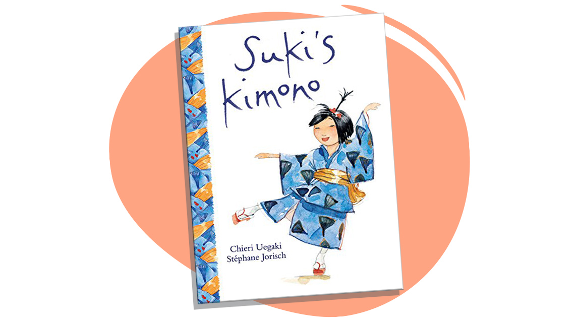 Japanese girl wearing sandals and kimono.