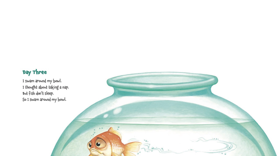 Page 3 of the book “Memoirs of a Goldfish”