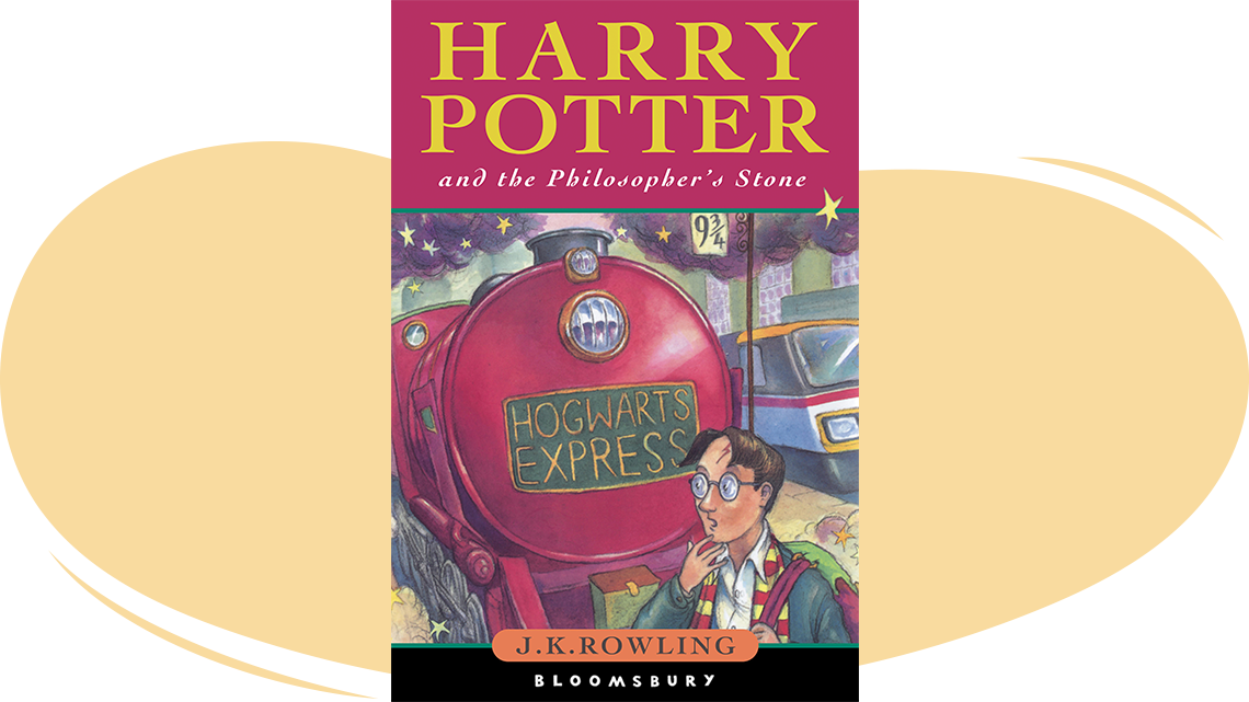 Front cover of Harry Potter and the Philosopher’s Stone.