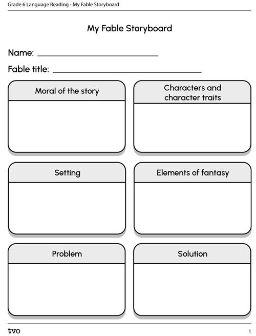 My Fable Storyboard