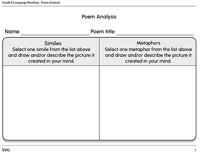 Poem Analysis