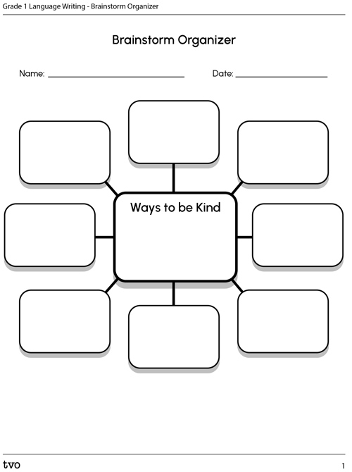 Brainstorm Organizer