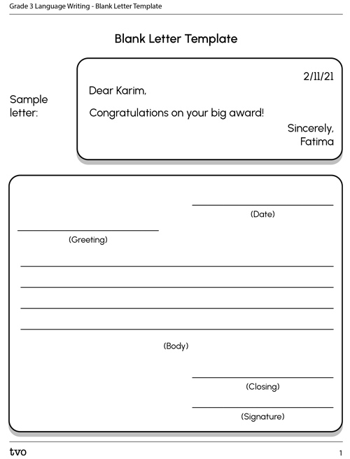 Blank Letter Template
