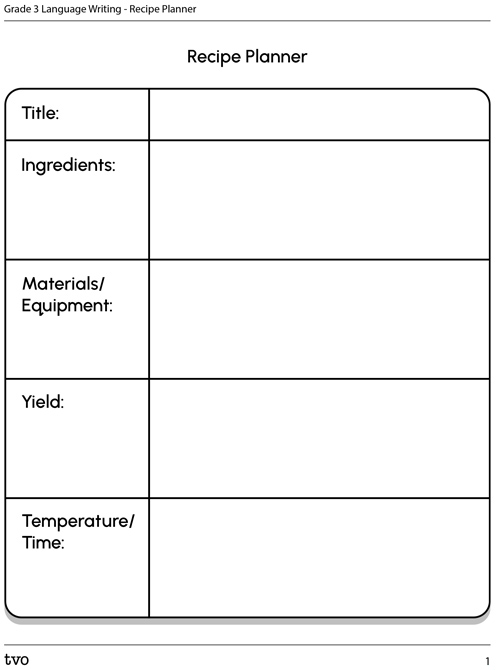 recipe planner