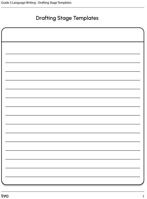 Four drafting stage templates