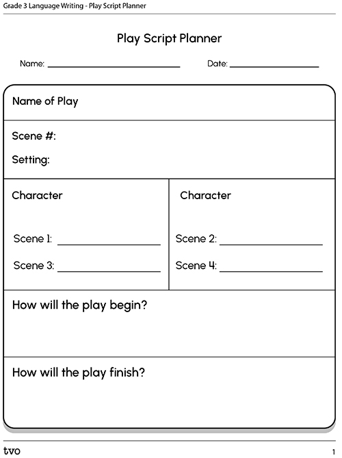 Play Script Planner