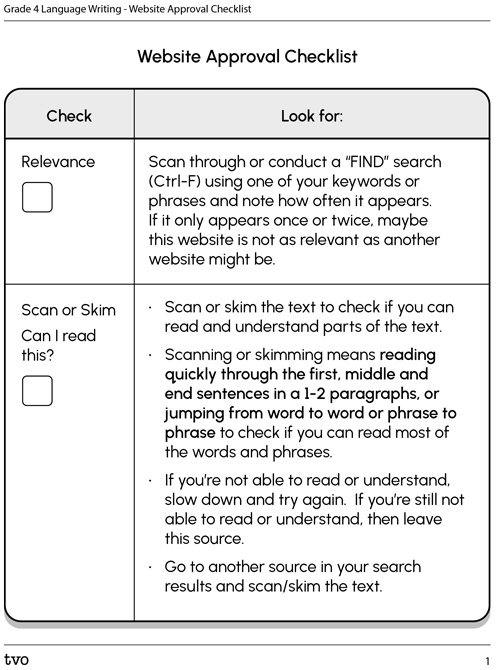 Website Approval Checklist