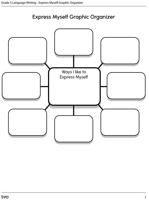 Express Myself Graphic Organizer