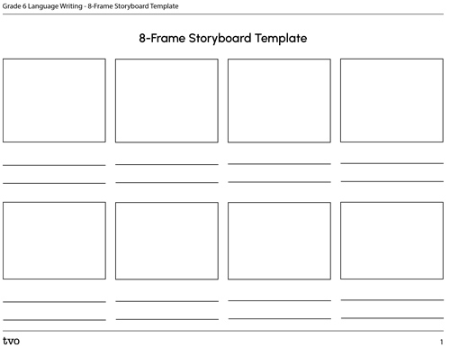 8-Frame Storyboard Template
