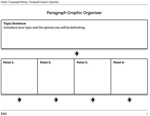 Paragraph Graphic Organizer.