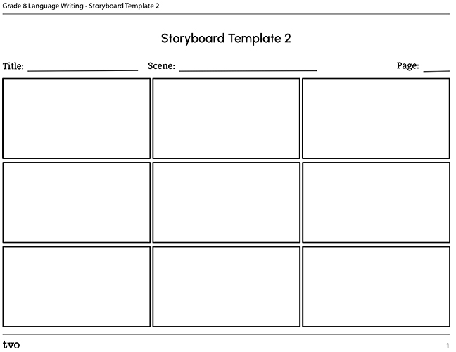 Storyboard template 2