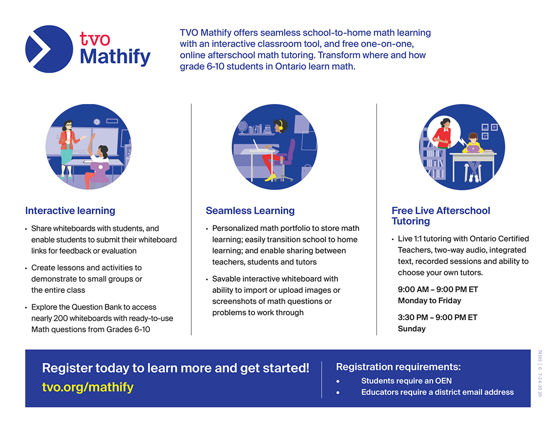 TVO Mathify digital flyer