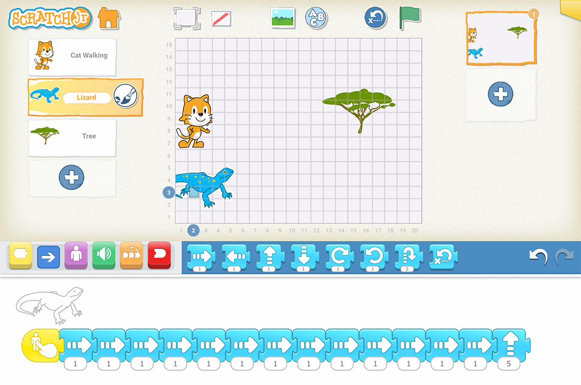 Screenshot of Scratch Jr.