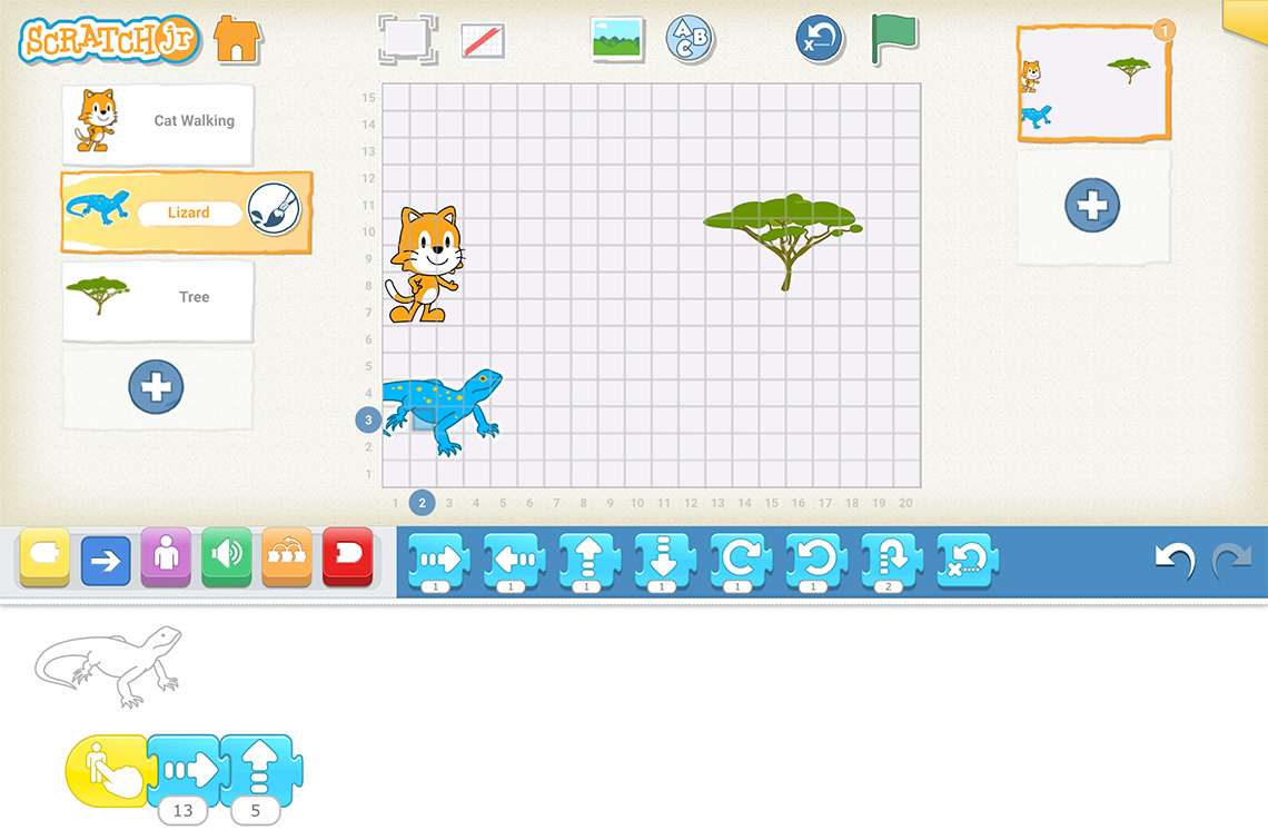 Screenshot of Scratch Jr.